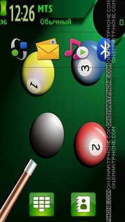 Snooker 01 tema screenshot