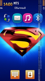 Superman Forever For Blackberry Theme-Screenshot