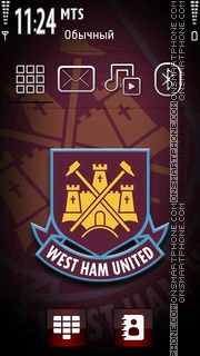 Скриншот темы Westham United