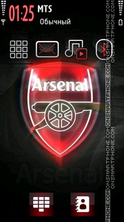 Arsenal 2018 tema screenshot