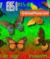 Fantasy Butterfly theme screenshot