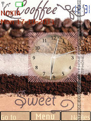 Sweet coffee-flash es el tema de pantalla