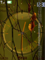 Скриншот темы Autumn clock
