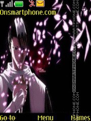 Скриншот темы Byakuya Kuchiki