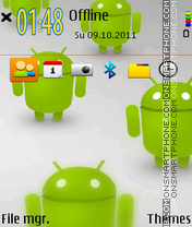 Android X tema screenshot