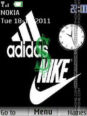 Adidas Sport theme screenshot