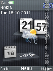 Iphone style theme screenshot