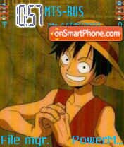 Скриншот темы One Piece Luffy