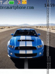 Mustang shelby gt500 es el tema de pantalla