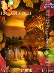 Autumn landscape theme screenshot