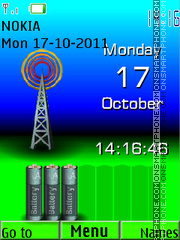 Tower Clock tema screenshot