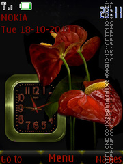 Elegant flowers theme screenshot