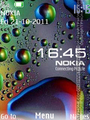 Drops Clock tema screenshot