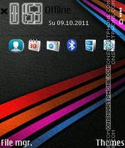 Capture d'écran Anna Lines Symbian thème