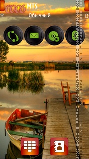 Nature Sunset tema screenshot