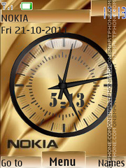 Nokia Clock theme screenshot