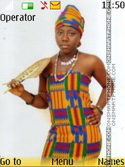 African beauty theme screenshot