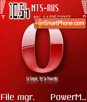 Opera 01 tema screenshot