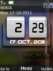 Nokia Clock 13 es el tema de pantalla
