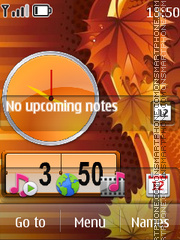 Dual Leaf Clock Theme-Screenshot