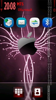 Pink Apple tema screenshot
