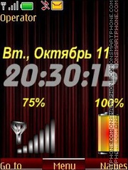 Bordo clock indicators swf tema screenshot