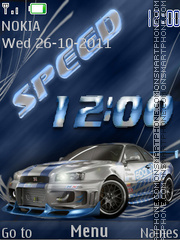 Sportcar SWF theme screenshot