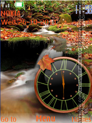 Autumn Clock tema screenshot