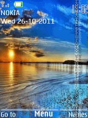 Ocean Sunset 02 tema screenshot