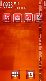 Red Pattern Icons tema screenshot