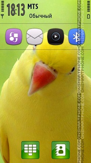 Capture d'écran Yellow Parrot thème