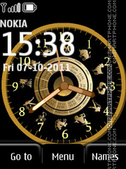 Zodiak Clock es el tema de pantalla