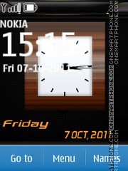 Analog Date Clock theme screenshot