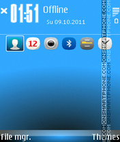 Anna Blue Shiny Sky Theme-Screenshot