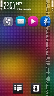 Скриншот темы Rainbow Colorful
