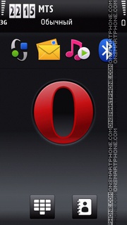 Opera Dark theme screenshot