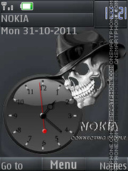 The skull in the Hat By ROMB39 Theme-Screenshot