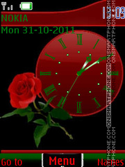 Rose in green By ROMB39 tema screenshot