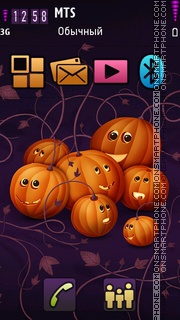 Скриншот темы Pumkins party