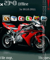 Capture d'écran Honda Bike 01 thème