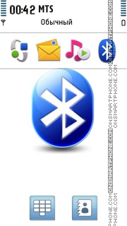 Bluetooth Logo es el tema de pantalla