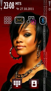 Capture d'écran Rihanna 10 thème