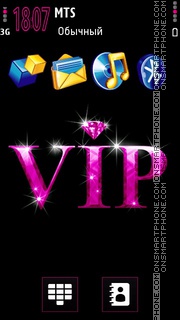 Vip Pink tema screenshot