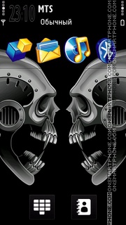 Cyber Skull es el tema de pantalla