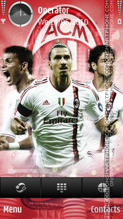 AC Milan Stars theme screenshot