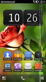 Beautiful Rose Theme 01 tema screenshot