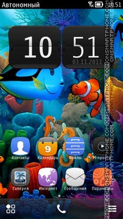 Aquarium 07 theme screenshot