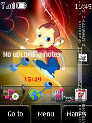 Lord Ganesha Clock theme screenshot