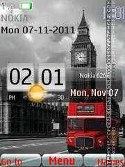 Capture d'écran London Bus Htc thème