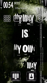 My Way tema screenshot